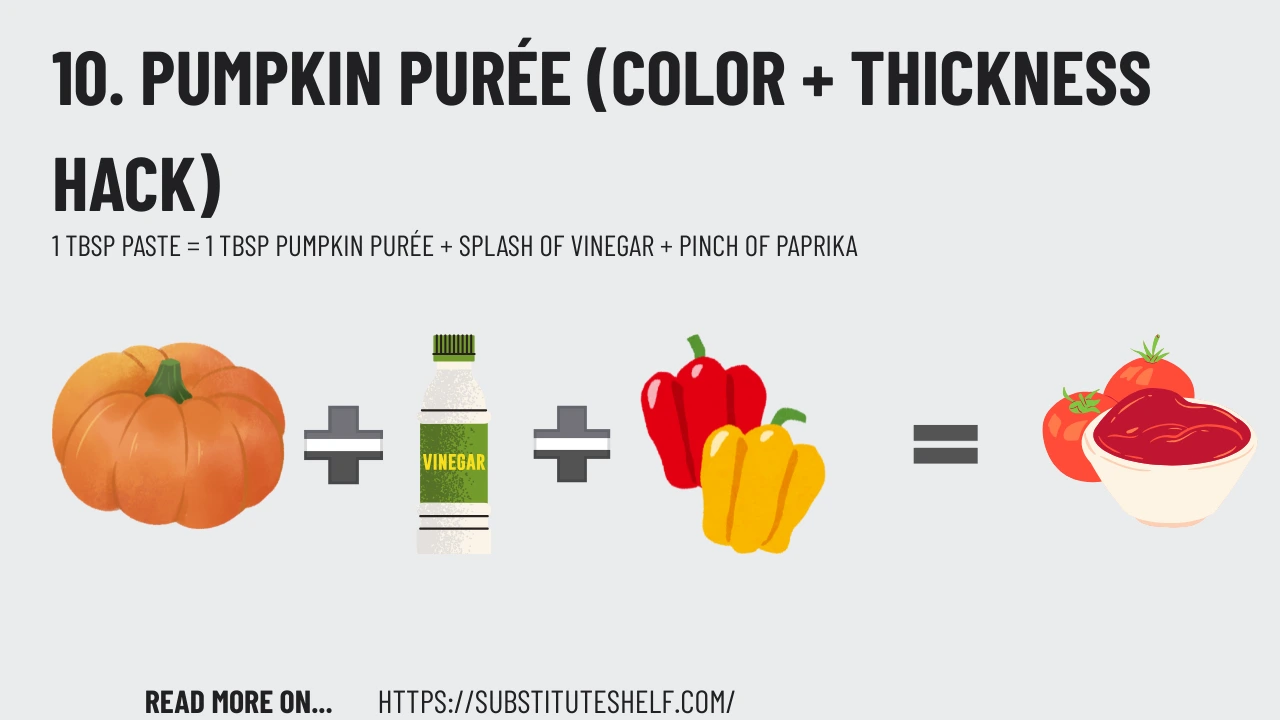 10. Pumpkin Purée (Color + Thickness Hack)