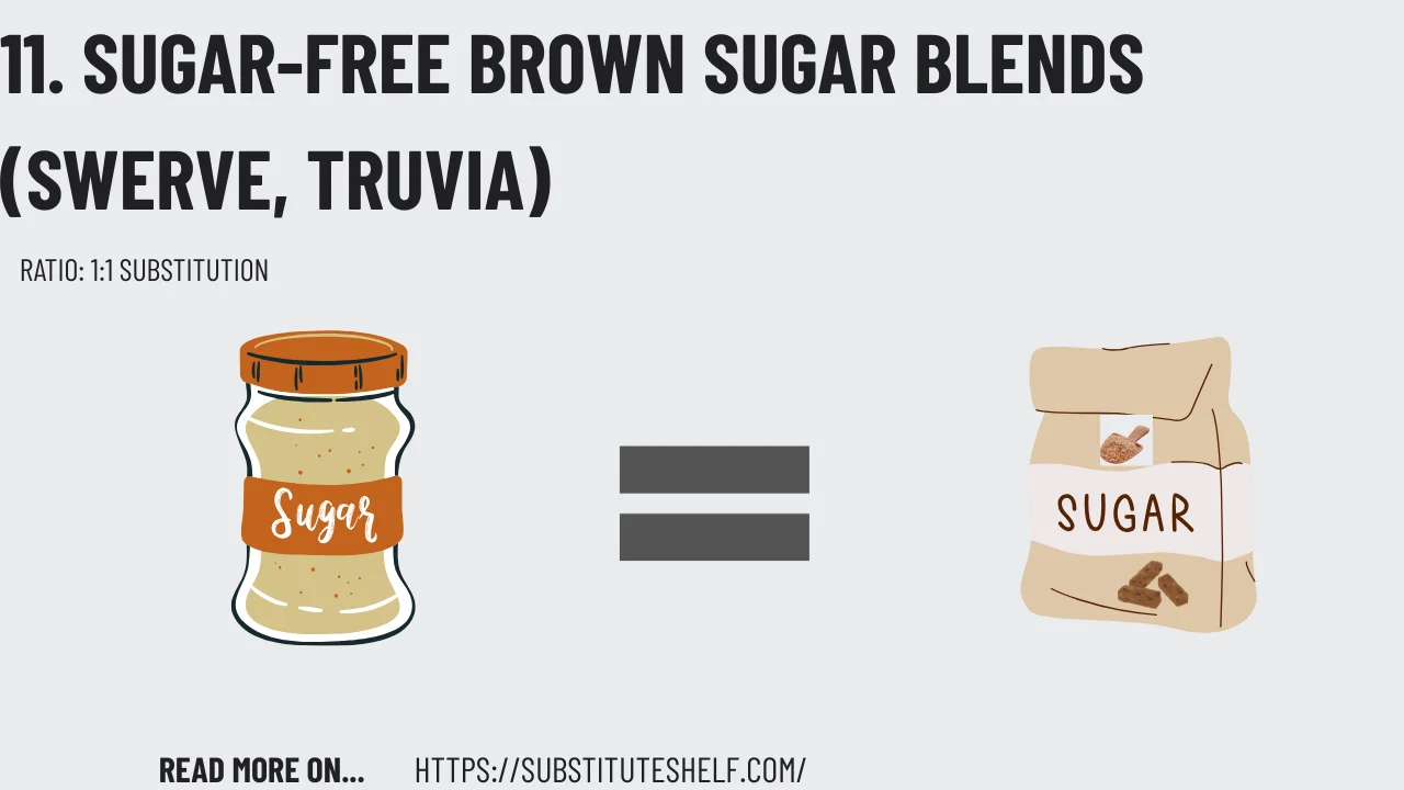 Sugar-Free Brown Sugar Blends (Swerve, Truvia) as brown sugar substitute