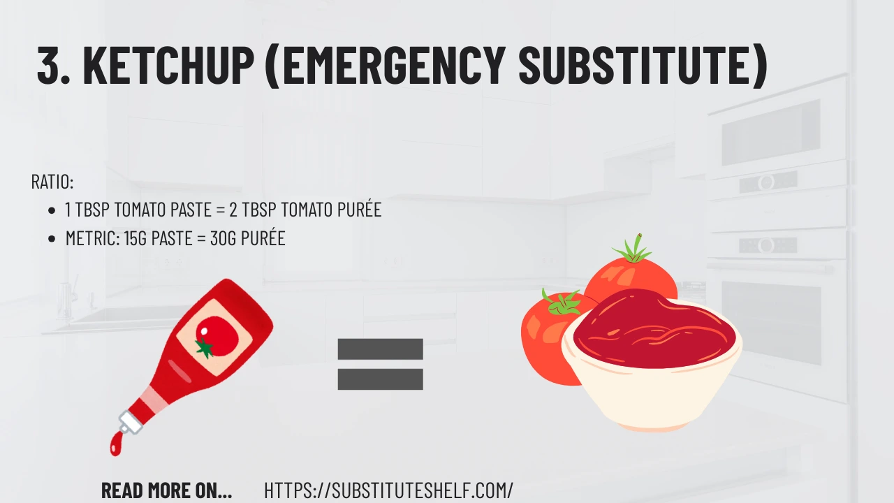 3. Ketchup (Emergency Substitute)