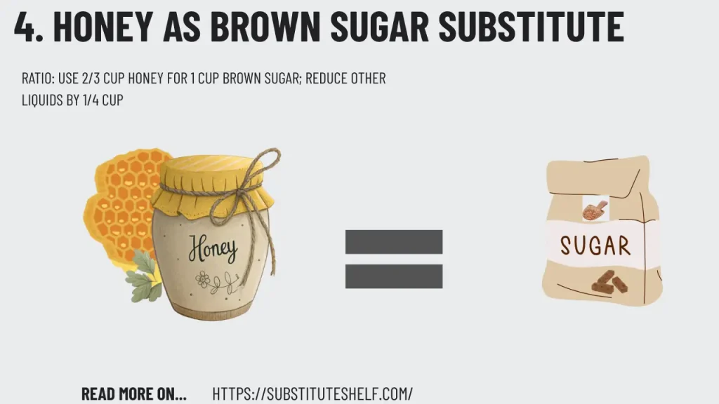 honey as brown sugar substitute