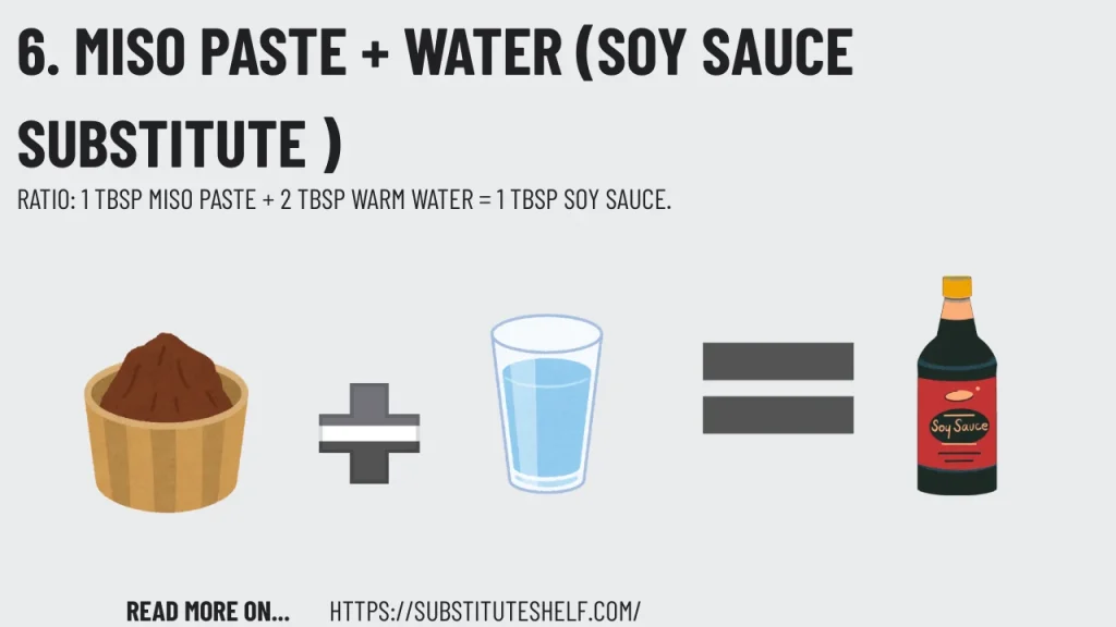 6. Miso Paste + Water