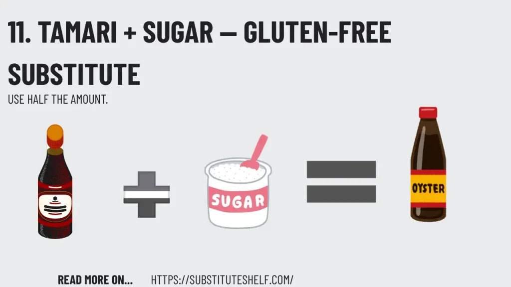 11. Tamari + Sugar — Gluten-Free Substitute