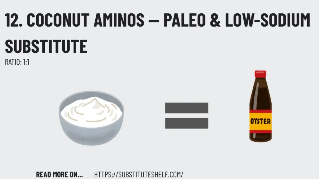 12. Coconut Aminos — Paleo & Low-Sodium Substitute
