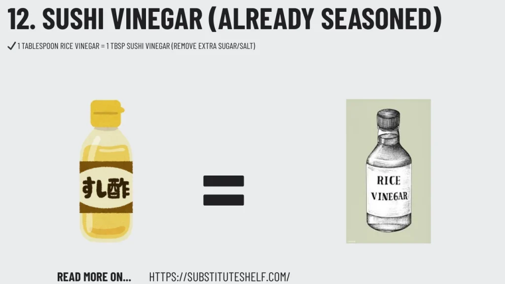 12. Sushi Vinegar (Already Seasoned)