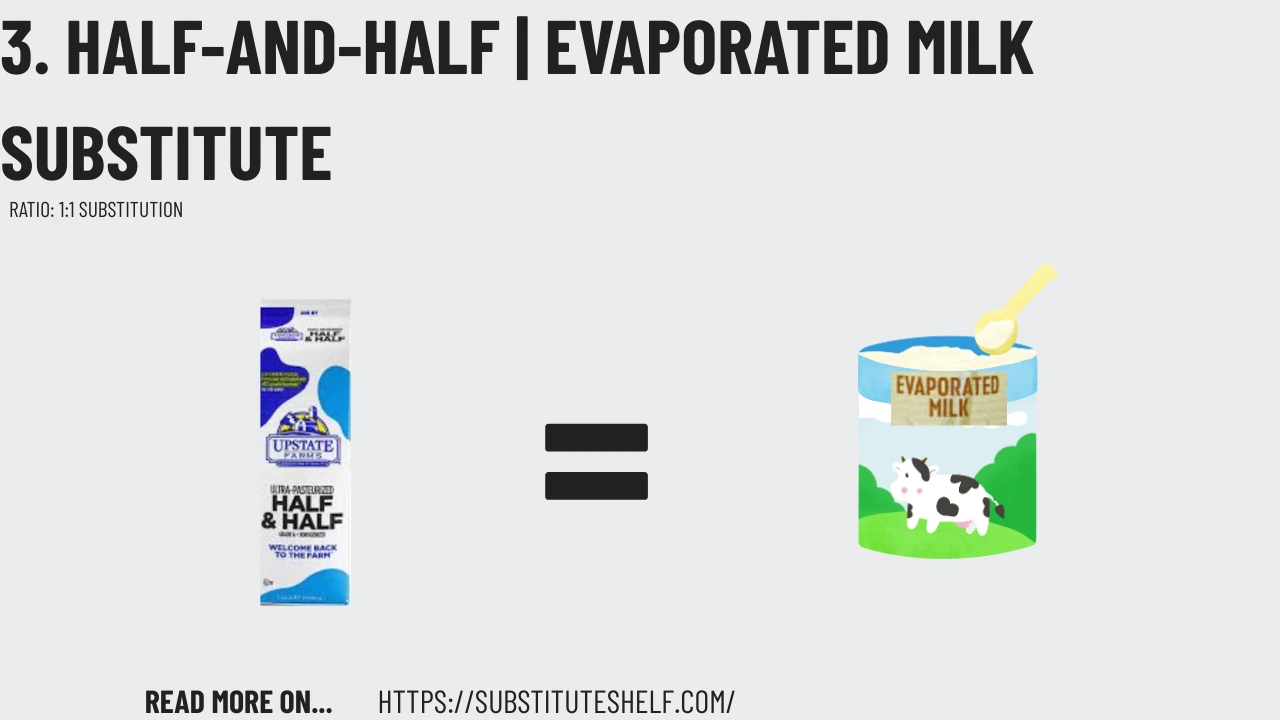 3. Half-and-Half | Evaporated Milk Substitute