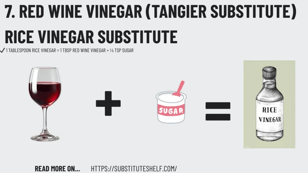 7. Red Wine Vinegar (Tangier Substitute)