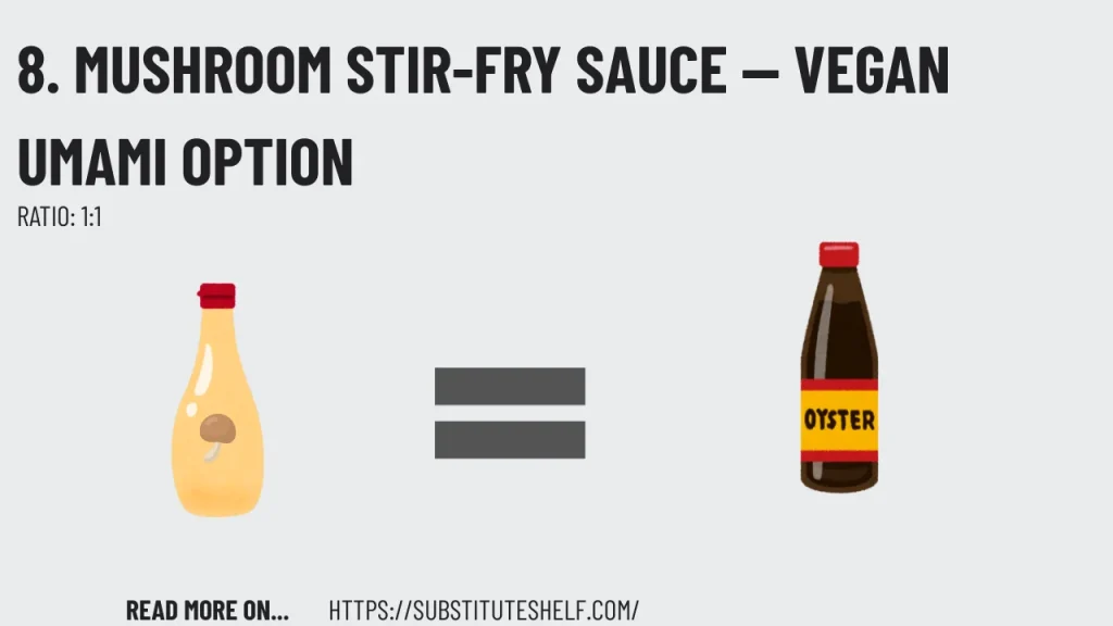 8. Mushroom Stir-Fry Sauce — Vegan Umami Option