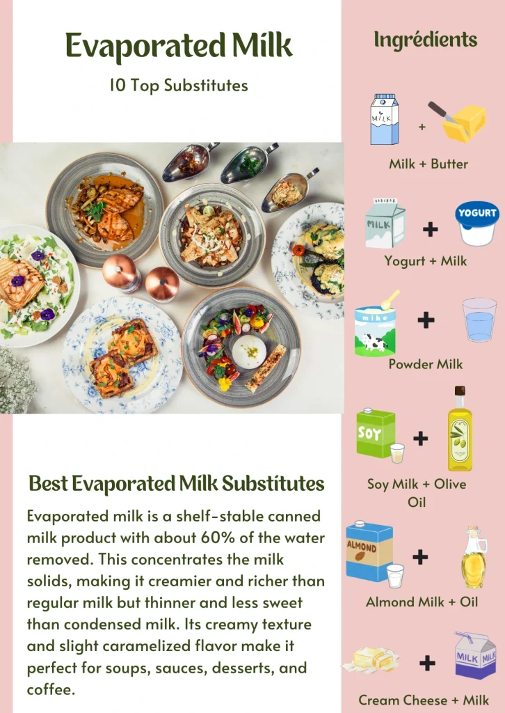 Best Evaporated Milk Substitute...infographic