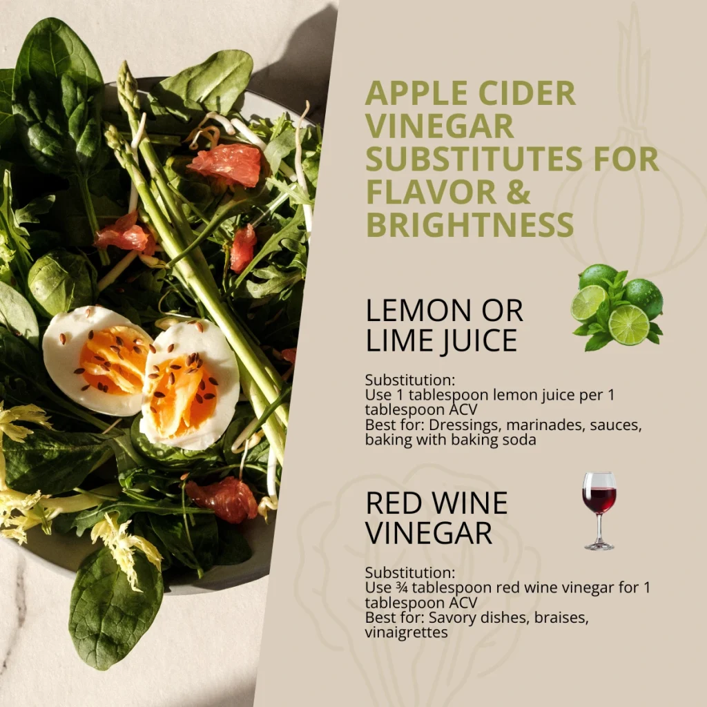 Apple Cider Vinegar Substitutes for Flavor & Brightness