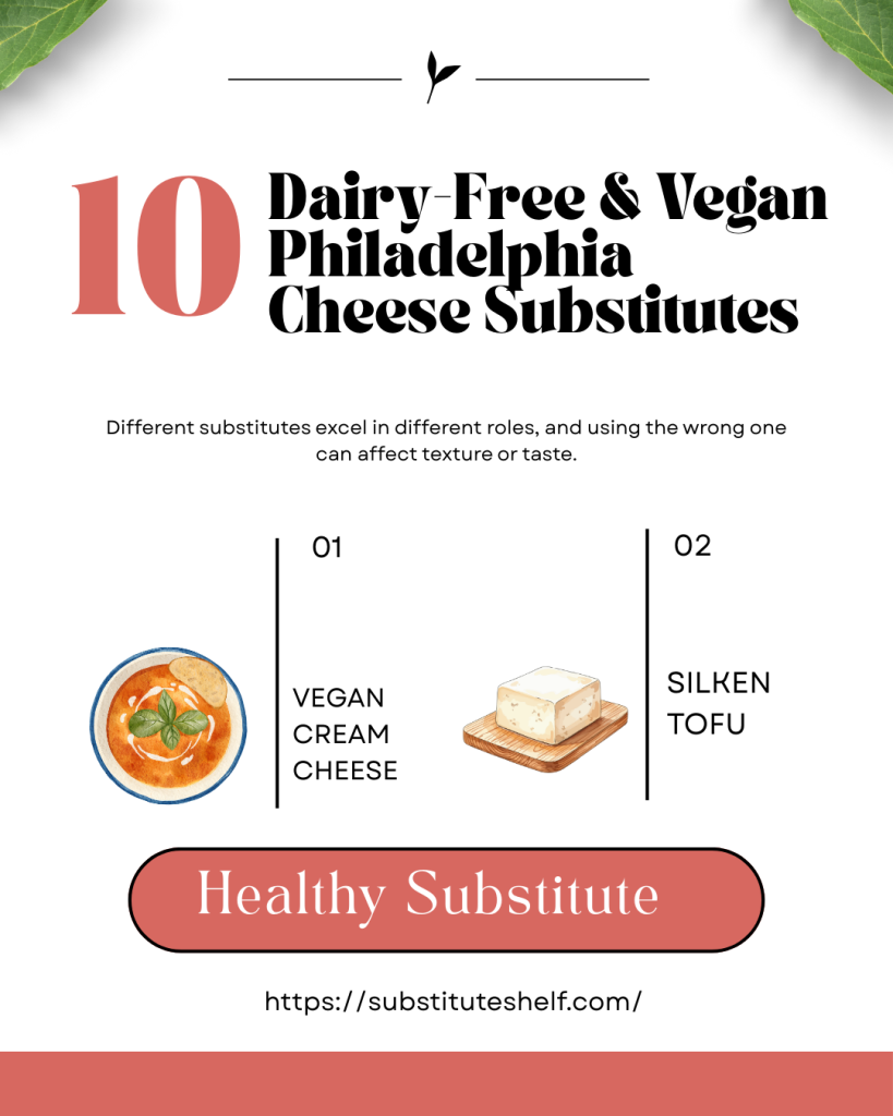 Dairy-Free & Vegan Philadelphia Cheese Substitutes