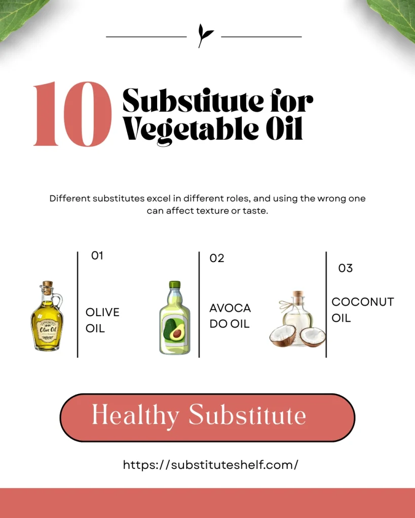 Substitute for Vegetable Oil