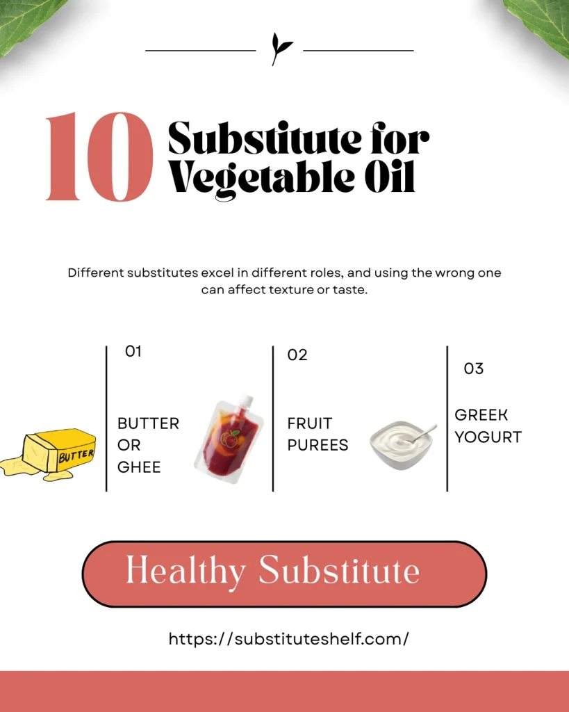 Substitute for Vegetable Oil